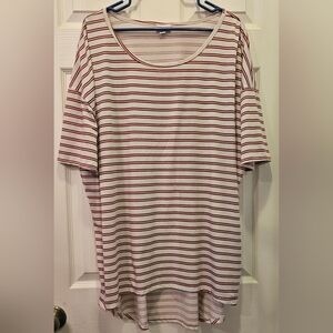 Lularoe Striped Short Sleeve Top